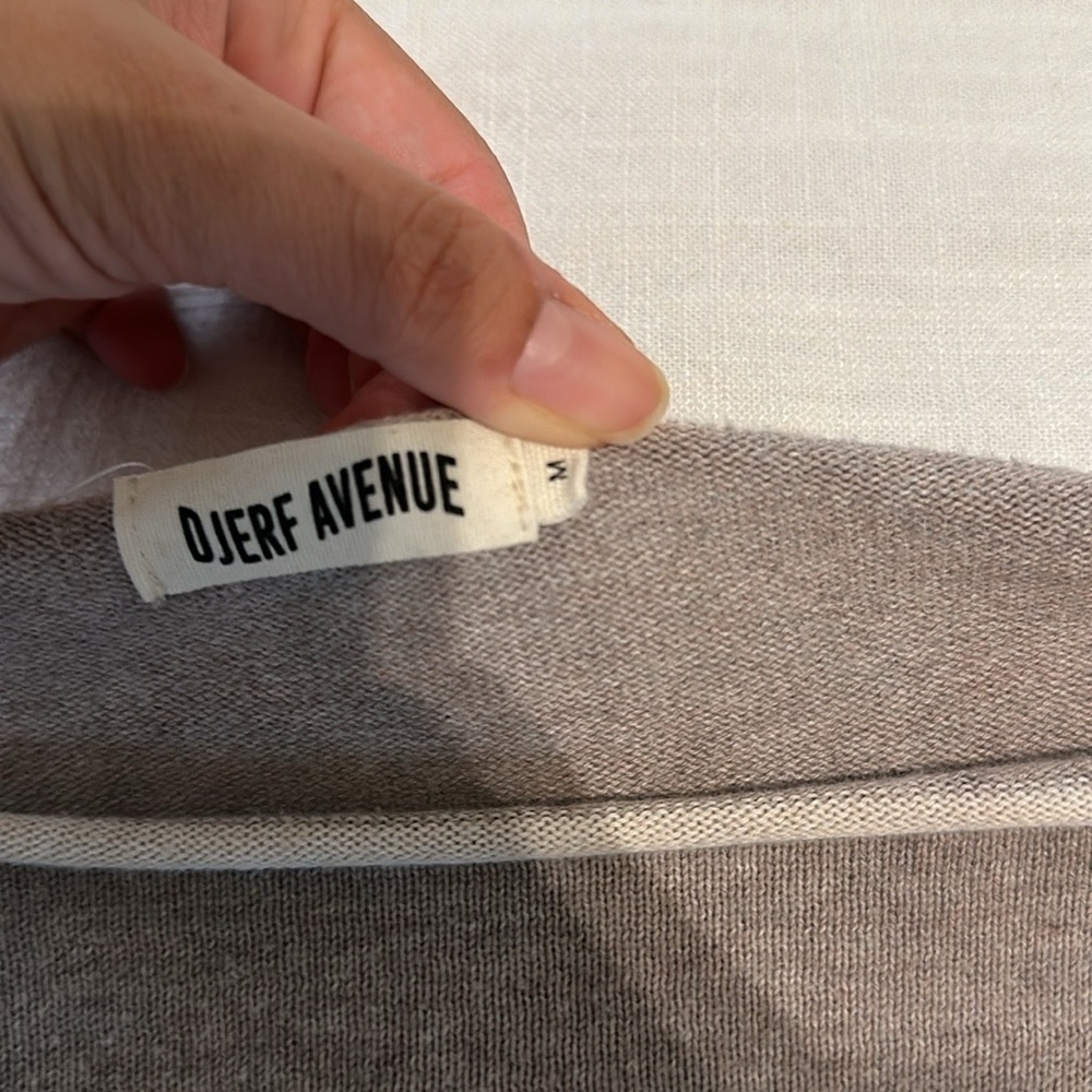 Djerf Avenue Bateau Neck Sweater Creamy Oat